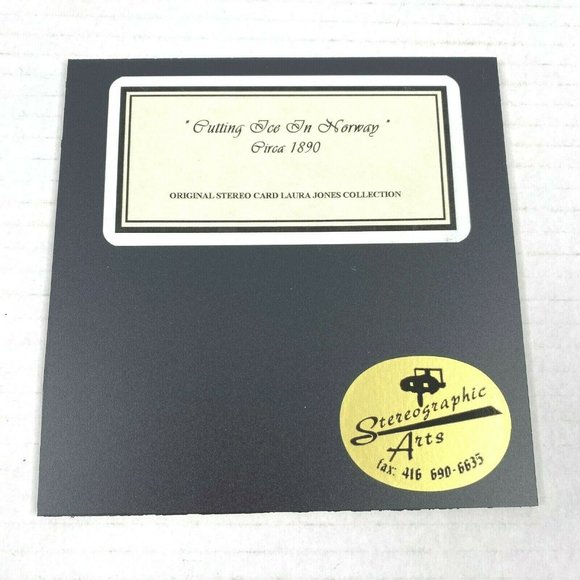 Cutting Ice In Norway Circa 1890 3d Photo Reprint Stereographic Arts Laura Jones - Picture 2 of 6